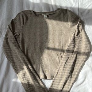 Taupe Long Sleeve Tee